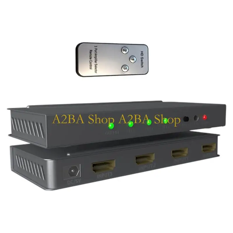 A2BA 3 Input 1 Output Video Switcher Box For TV Monitor And Gaming Consoles 4K UHD
A2BA 3 Input 1 Output Video Switcher Box For TV Monitor And Gaming Consoles 4K UHD