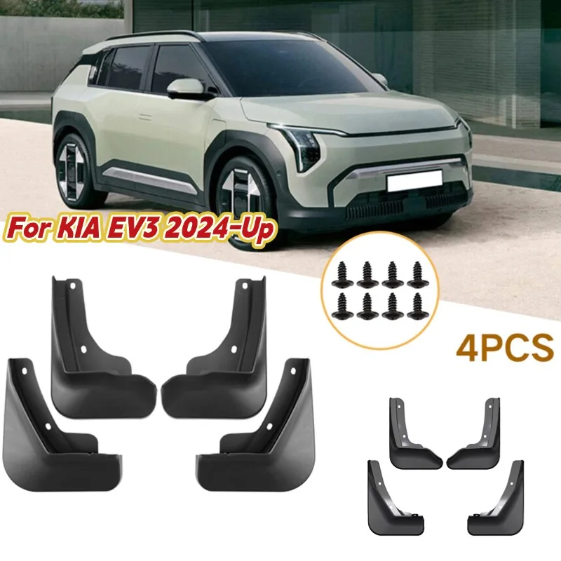 4Pcs Car Tire Fender Flares For KIA EV3 Front Rear Mudguards Splash Guard Cover Direct Replacement Car Exterior Accessories
4Pcs Car Tire Fender Flares For KIA EV3 Front Rear Mudguards Splash Guard Cover Direct Replacement Car Exterior Accessories