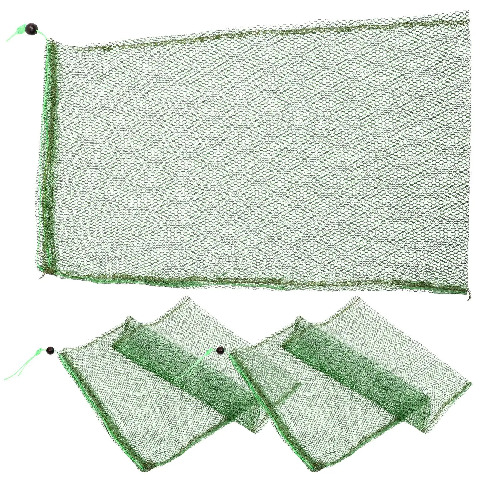 3 Fish Net Bags Coated Cloth Mesh Quick Drying Foldable Fishing Tools Storage Drawstring Bag For Fishing Supplies Net
3 Fish Net Bags Coated Cloth Mesh Quick Drying Foldable Fishing Tools Storage Drawstring Bag For Fishing Supplies Net