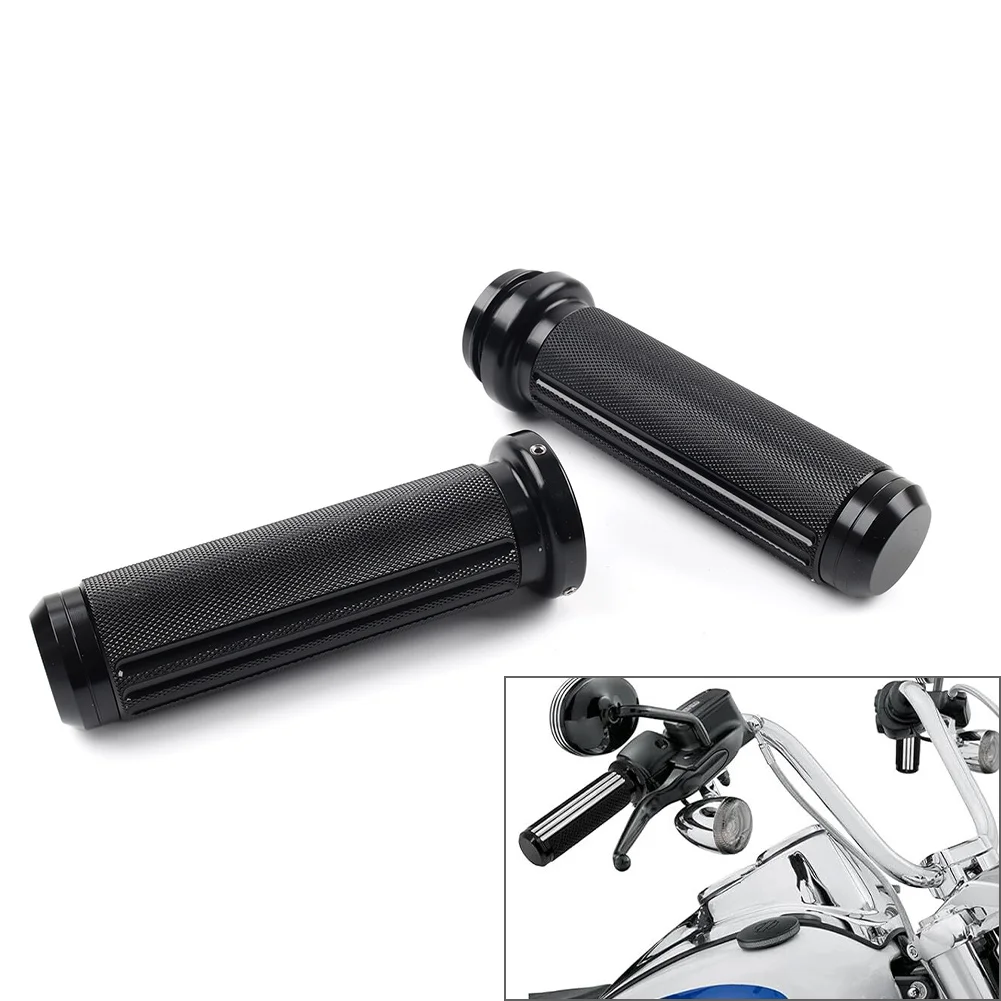1" Motorbike Hand Grips Handlebar Electronic Throttle Aluminum Black For Harley Touring Trike Softail Models 1Pair
1" Motorbike Hand Grips Handlebar Electronic Throttle Aluminum Black For Harley Touring Trike Softail Models 1Pair