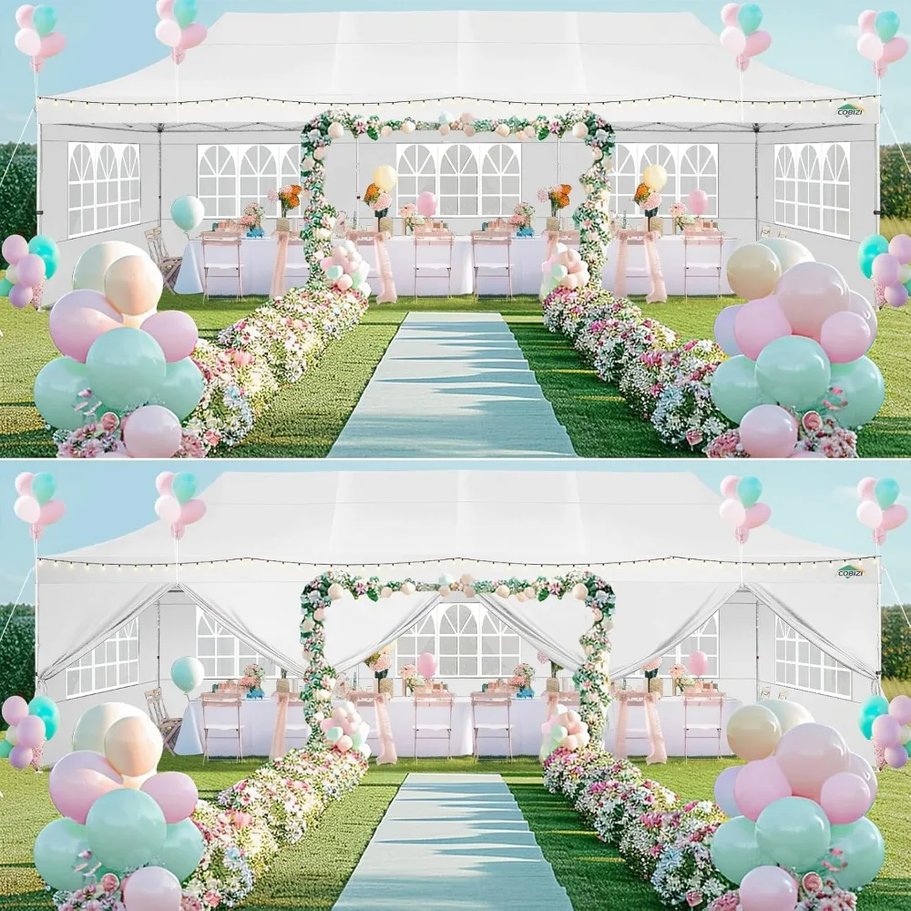 Pop up Canopy with 8 Removable Sidewalls & 4 Sandbags, Waterproof and Instant Shelter UV50+ Ez Outdoor Canopy Tent
Pop up Canopy with 8 Removable Sidewalls & 4 Sandbags, Waterproof and Instant Shelter UV50+ Ez Outdoor Canopy Tent