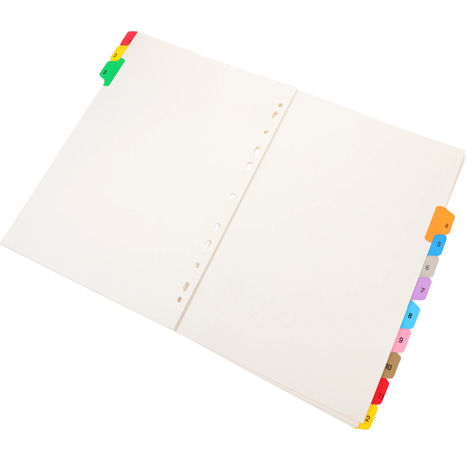 12 Sheets Colored Binder Dividers A4 11 Holes Loose Leaf Notebook Tabs Plastic Index Separators For ganizing Documents
12 Sheets Colored Binder Dividers A4 11 Holes Loose Leaf Notebook Tabs Plastic Index Separators For ganizing Documents