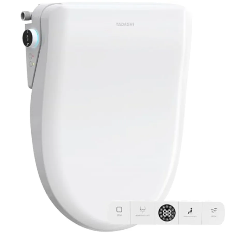 Elongated Heated Bidet Toilet Seat with Instant Warm Water Dryer Feminine Rear Wash Self-Clean Nozzle Slow Close Lid Child/ECO/
Elongated Heated Bidet Toilet Seat with Instant Warm Water Dryer Feminine Rear Wash Self-Clean Nozzle Slow Close Lid Child/ECO/