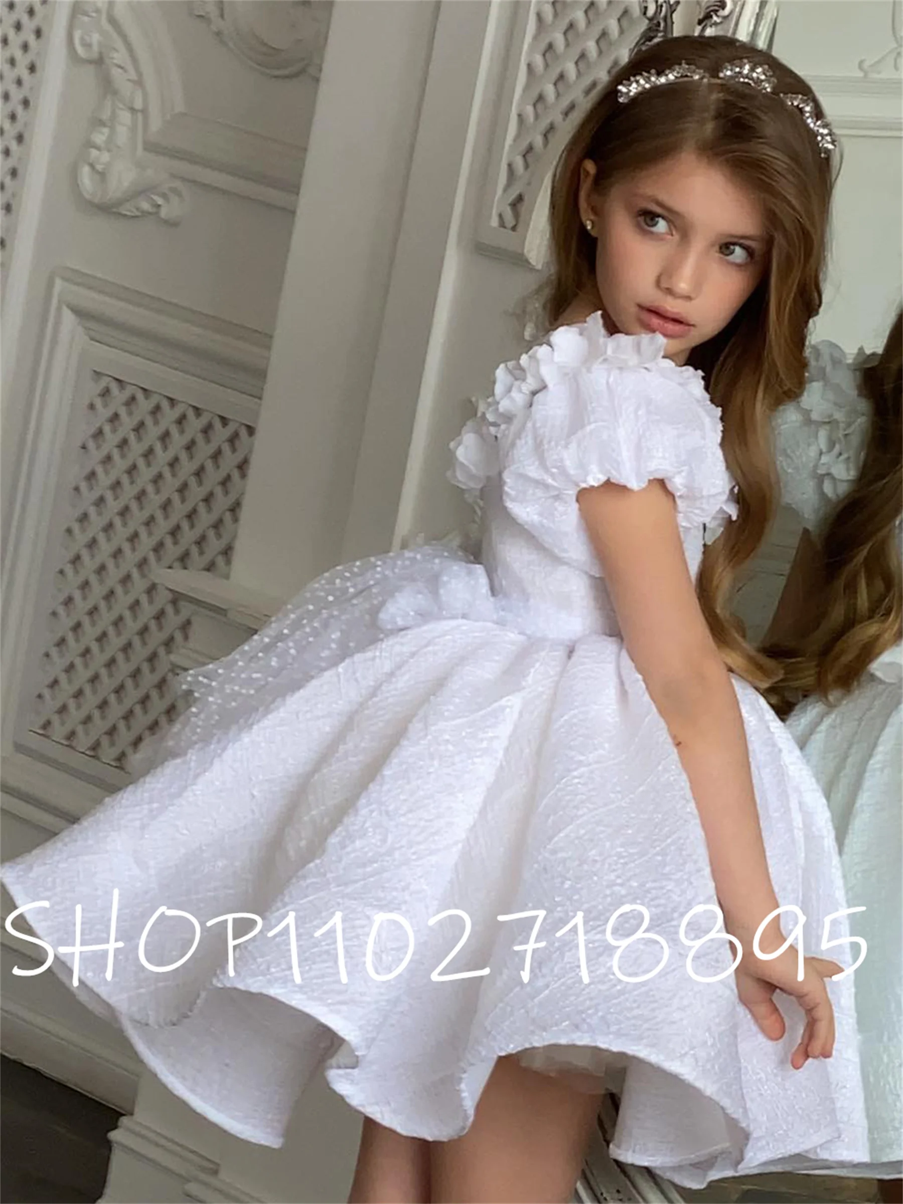 White Flower Girl Dresses Puffy Girls Princess Dress Baby Girl Dress Wedding Party Dress Kids Summer Short Dresses
White Flower Girl Dresses Puffy Girls Princess Dress Baby Girl Dress Wedding Party Dress Kids Summer Short Dresses
