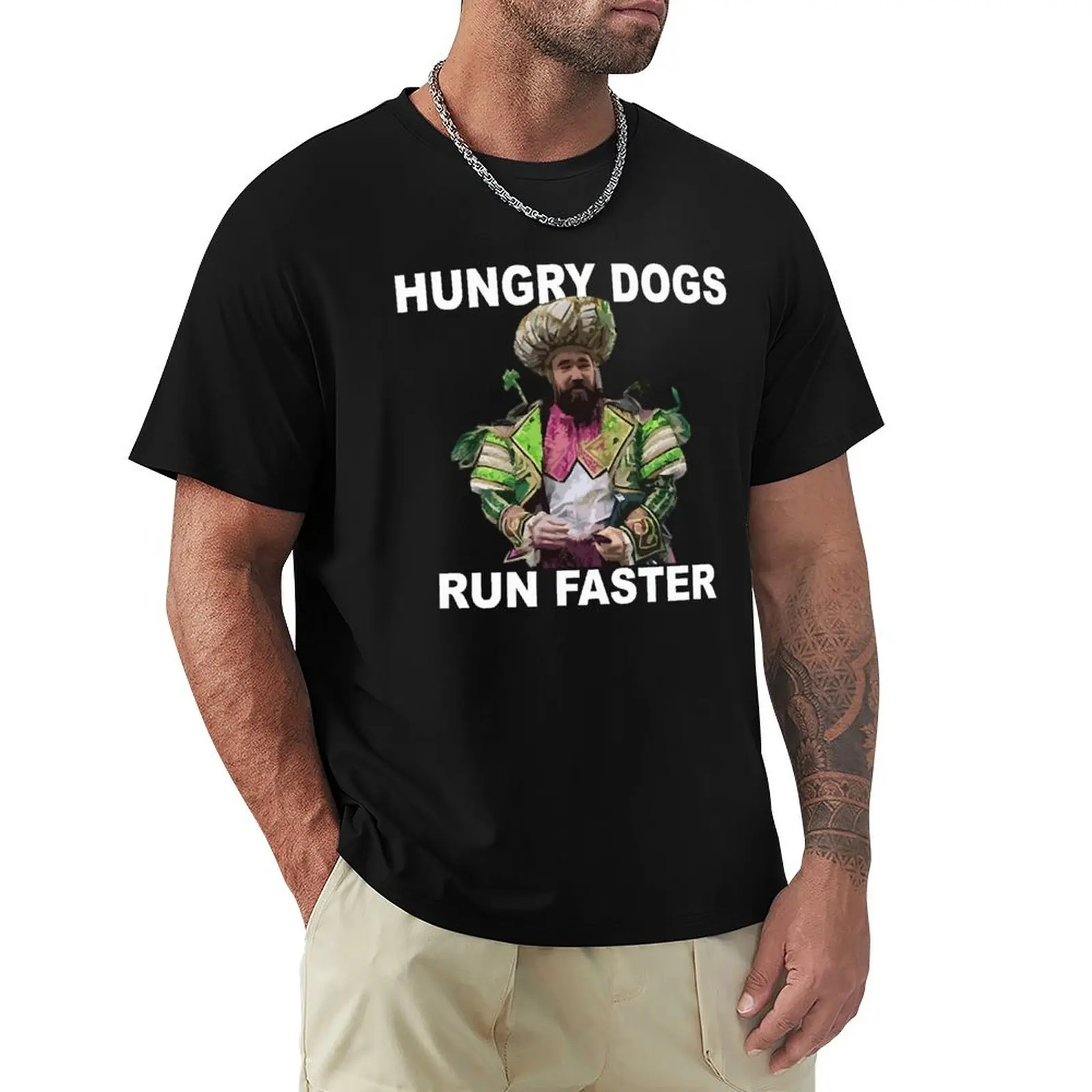 Hungry Dogs Run Faster T-Shirt Simple Solid Color Crew Neck Tee
Hungry Dogs Run Faster T-Shirt Simple Solid Color Crew Neck Tee