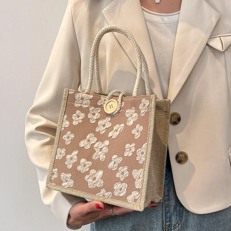 Linen Canvas Shopper Casual Ins Style Hand Carry Tote Bag Large capacity Travel Grocery Internet-Famous Gift/Package Bag
Linen Canvas Shopper Casual Ins Style Hand Carry Tote Bag Large capacity Travel Grocery Internet-Famous Gift/Package Bag