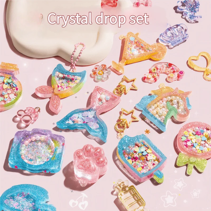 Kids DIY Crystal Glue Key chain Art Craft Set for Girls 6 Years Old Above Creative Handmade Material Kit Toy Pendant Birth
Kids DIY Crystal Glue Key chain Art Craft Set for Girls 6 Years Old Above Creative Handmade Material Kit Toy Pendant Birth