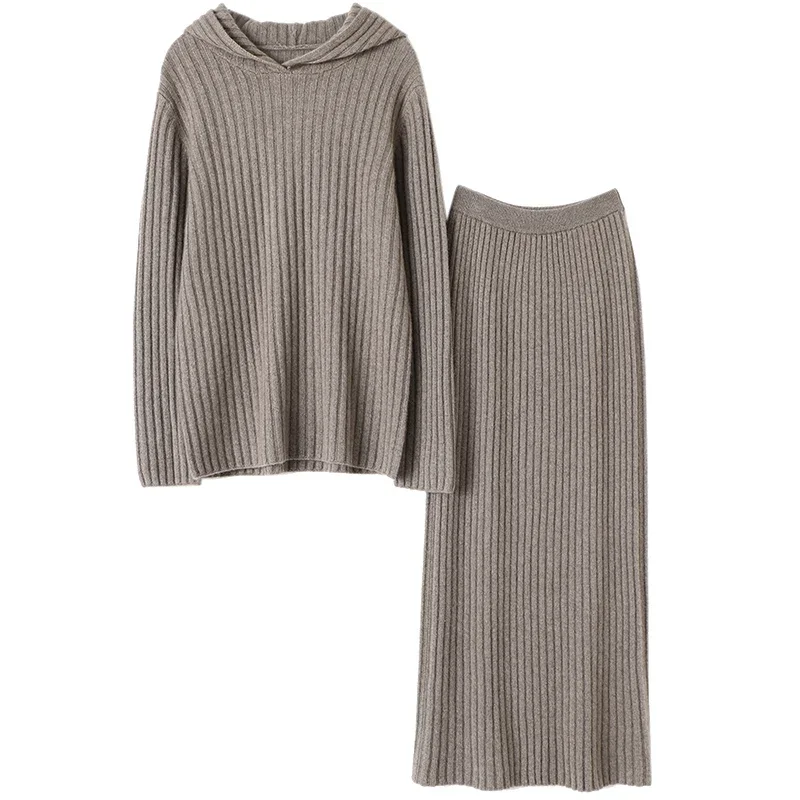 2 Piece Set Knitted 100% Cashmere Winter Warm Sweater Women +skirt New Latest Fashion for Women Clothes
2 Piece Set Knitted 100% Cashmere Winter Warm Sweater Women +skirt New Latest Fashion for Women Clothes