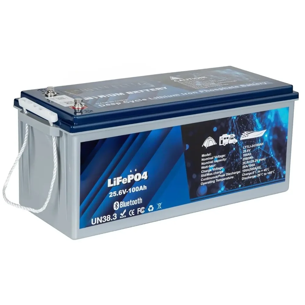 24V 100AH Bluetooth LiFePO4 Lithium Battery, Grade A Cells, 150A BMS, Low-Temp Protection Deep Cycle 500A/3S Peak, Customized
24V 100AH Bluetooth LiFePO4 Lithium Battery, Grade A Cells, 150A BMS, Low-Temp Protection Deep Cycle 500A/3S Peak, Customized