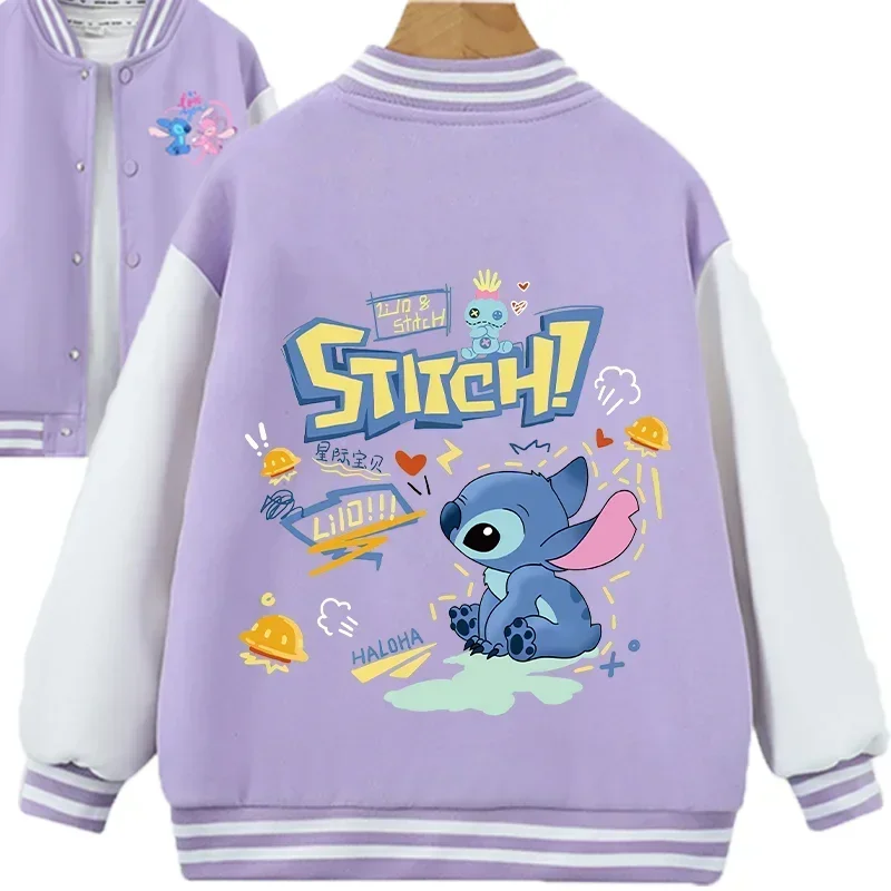 Lilo & Stitch Kids Jacket Disney Winter Coat Baseball Uniforms Anime Movie Character Pattern Print Girls Boys Clothes Party Gift
Lilo & Stitch Kids Jacket Disney Winter Coat Baseball Uniforms Anime Movie Character Pattern Print Girls Boys Clothes Party Gift