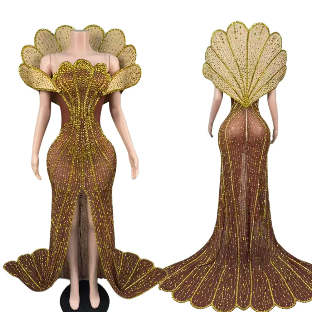 Luxury Diamond Evening Banquet Long Mermaid Dress Ladies Wedding Birthday Graduation Ceremony Dinner Gown Party Show Outfit
Luxury Diamond Evening Banquet Long Mermaid Dress Ladies Wedding Birthday Graduation Ceremony Dinner Gown Party Show Outfit