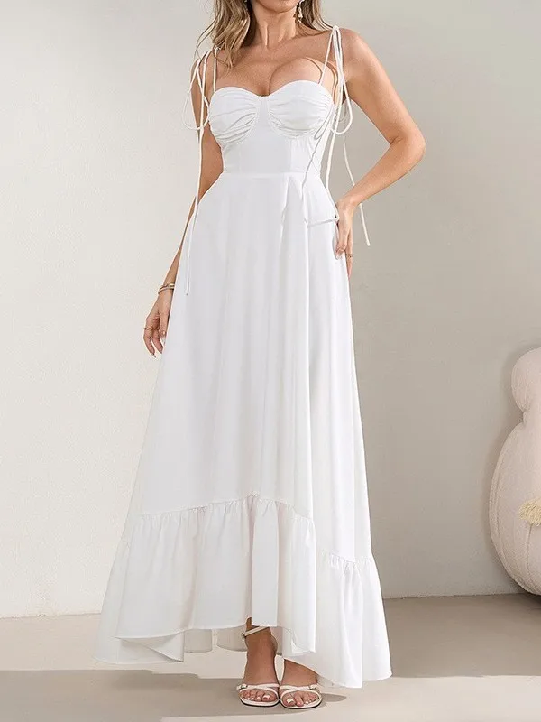 Bal Color Pleated Long Skirt High Waist A-Line Midi Dr Pure Color Folded Hem Sexy Sle No-Sve Tee-acetate Fiber
Bal Color Pleated Long Skirt High Waist A-Line Midi Dr Pure Color Folded Hem Sexy Sle No-Sve Tee-acetate Fiber