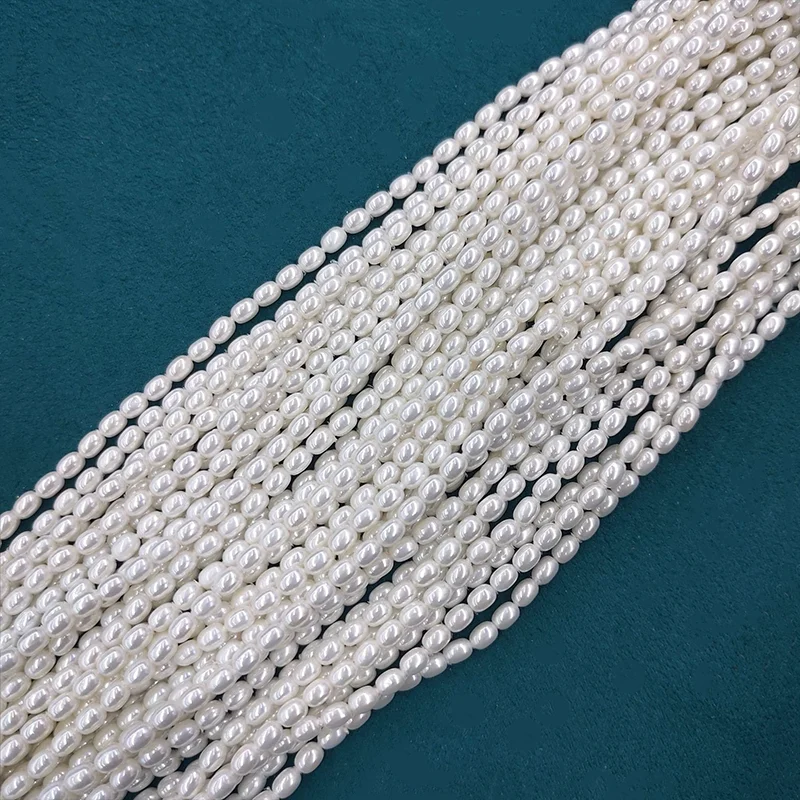 2pcs 3mm AAA wholesale high quality white mother of pearl shell rice pearl strand
2pcs 3mm AAA wholesale high quality white mother of pearl shell rice pearl strand