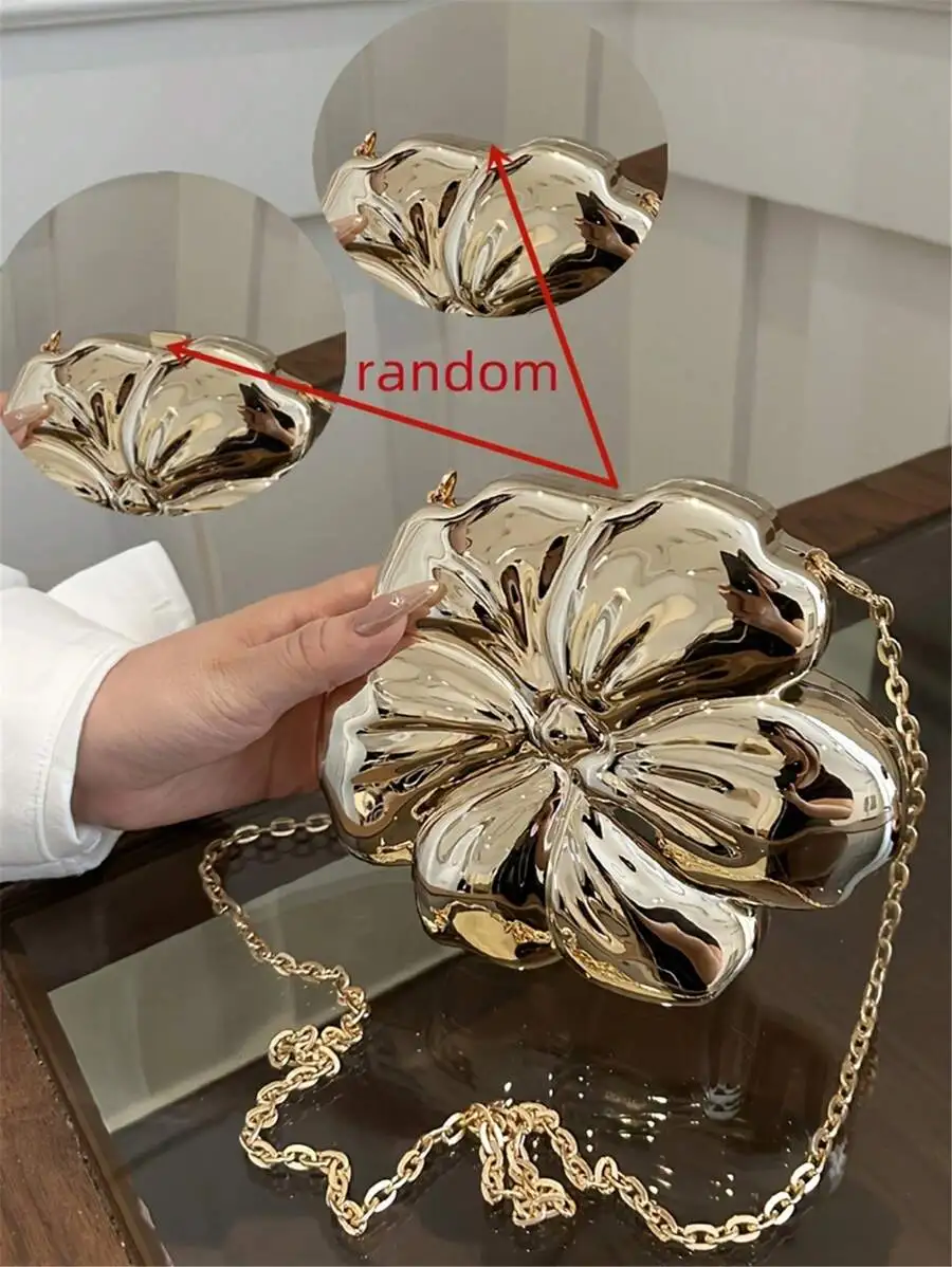 Floral Shape Clutch Bag With Chain Strap For Evening Party Women
Floral Shape Clutch Bag With Chain Strap For Evening Party Women