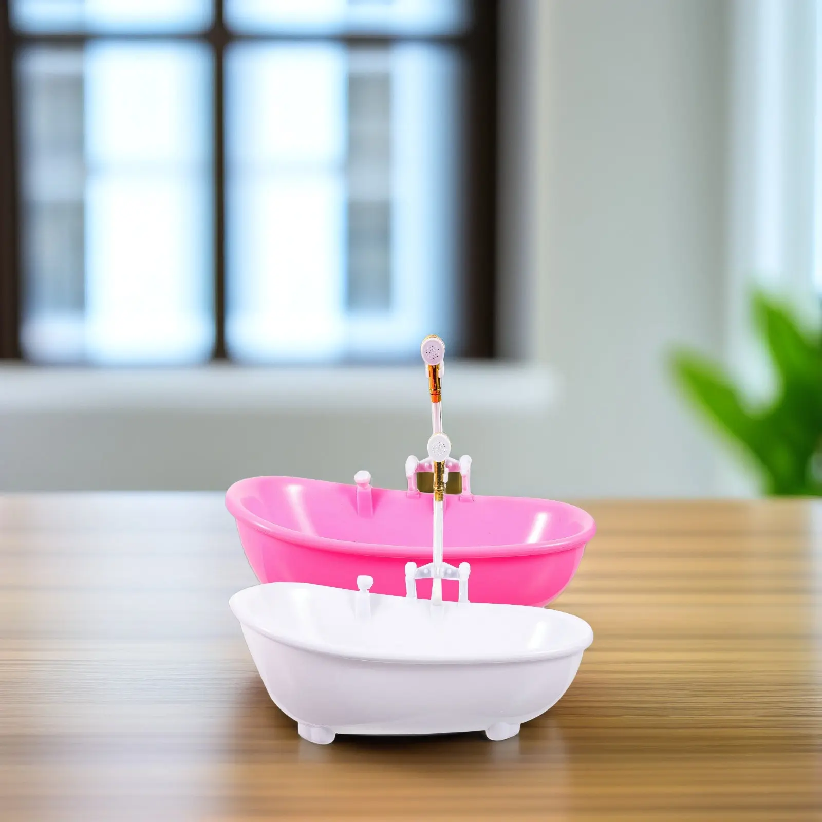 2Pcs Exquisite Crafted Mini Bath Tub for Dollhouse Smooth Surface Miniature Bathtub Spray Water Function for Toddler Play and
2Pcs Exquisite Crafted Mini Bath Tub for Dollhouse Smooth Surface Miniature Bathtub Spray Water Function for Toddler Play and