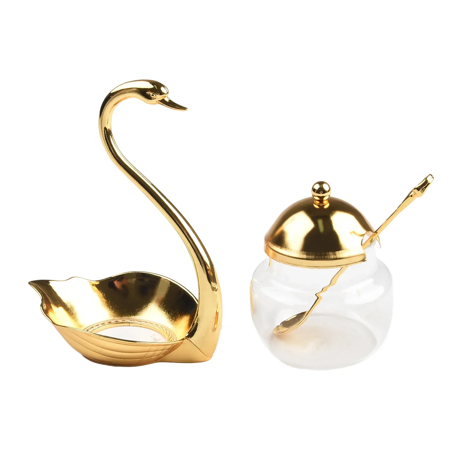 1pcs Glass Swan Seasoning Can With Spoon 15.5x11.5cm For Salt Sugar Tea Coffee Hold Variety Seasonings Home Garden Accessories
1pcs Glass Swan Seasoning Can With Spoon 15.5x11.5cm For Salt Sugar Tea Coffee Hold Variety Seasonings Home Garden Accessories
