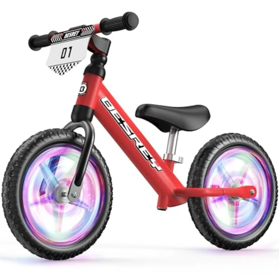 Toddler Balance Bike 2 Year Old: All-Metal Frame + 12" Light-Up Wheels + Personalize Plate and 4 Sets of Stickers Gift Bike wit
Toddler Balance Bike 2 Year Old: All-Metal Frame + 12" Light-Up Wheels + Personalize Plate and 4 Sets of Stickers Gift Bike wit