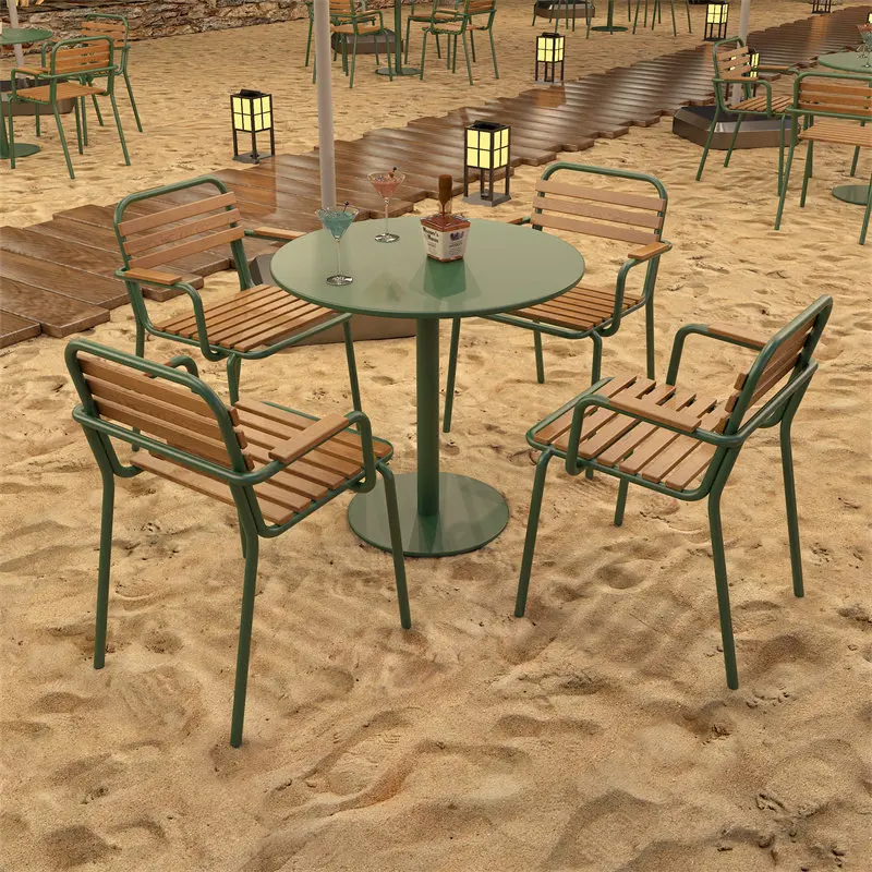 &Simple Modern Solid Pine Wood Metal Frame Outdoor Dining Table Set Waterproof Sun-Proof Multifunctional Villa Leisure Four
&Simple Modern Solid Pine Wood Metal Frame Outdoor Dining Table Set Waterproof Sun-Proof Multifunctional Villa Leisure Four