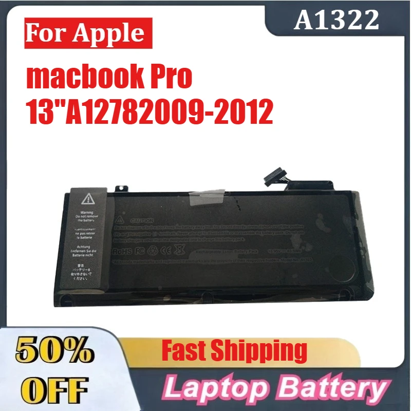 A1322 A1278 Battery For Apple MacBook Pro 13" 2009 2010 2011 2012 MB991LL/A MB990LL/A MB990J/A MC700 MC374 MD101 MD314
A1322 A1278 Battery For Apple MacBook Pro 13" 2009 2010 2011 2012 MB991LL/A MB990LL/A MB990J/A MC700 MC374 MD101 MD314