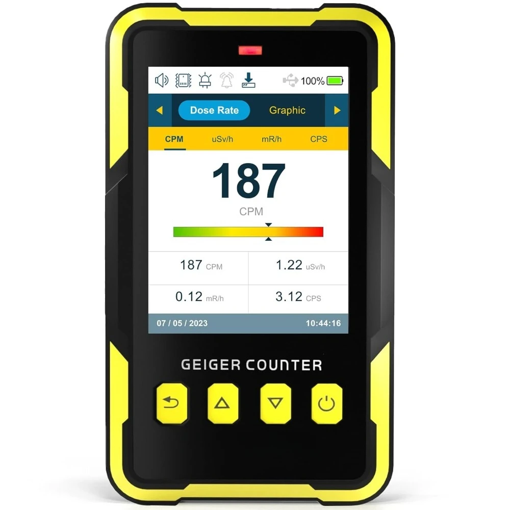 Дозиметр GMC-800 для обнаружения ядерного излучения (бета, гамма, рентген), портативный, с большим цветным ЖК-дисплеем, функцией сохранения данных, доставка по США, глобальная версия
Дозиметр GMC-800 для обнаружения ядерного излучения (бета, гамма, рентген), портативный, с большим цветным ЖК-дисплеем, функцией сохранения данных, доставка по США, глобальная версия