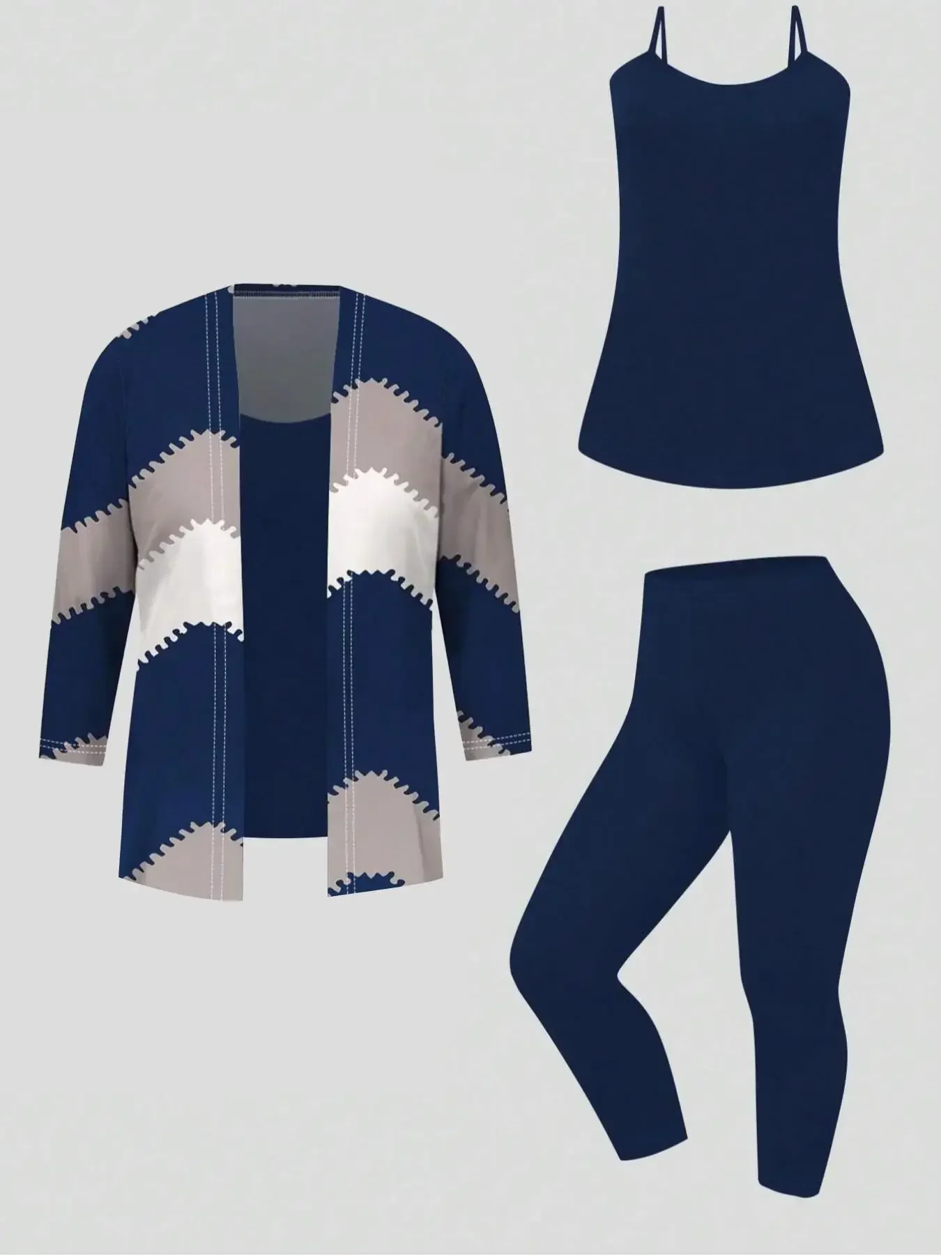 Plus Size 1XL-5XL Women Three-Piece Outfit Tie Dye Top Tank Top Elastic Waist Pants Set Women Casual Summer Clothes
Plus Size 1XL-5XL Women Three-Piece Outfit Tie Dye Top Tank Top Elastic Waist Pants Set Women Casual Summer Clothes