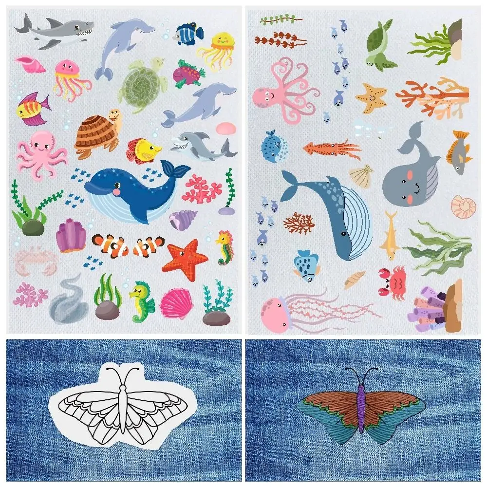 2Sheets Flowers and Ocean Designs Stitching Embroidery Paper DIY Sewing Supplies Colorful Water Soluble Paper Hand Sewing Crafts
2Sheets Flowers and Ocean Designs Stitching Embroidery Paper DIY Sewing Supplies Colorful Water Soluble Paper Hand Sewing Crafts