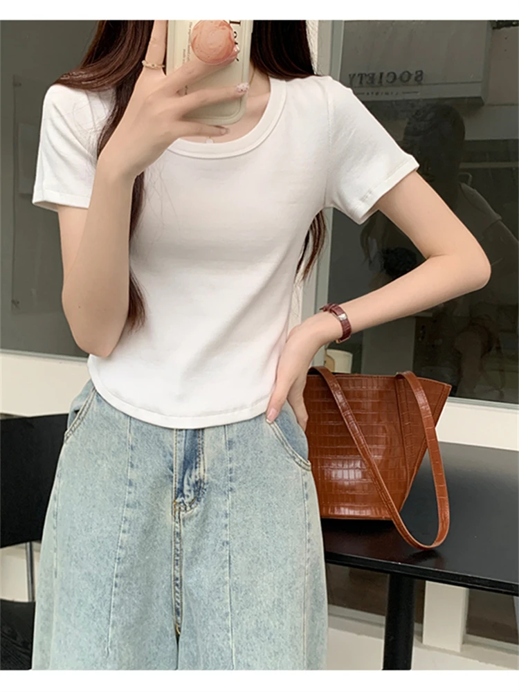 Summer Women T Shirt T-Shirt Woman Clothes Tops Tshirt Female Crop Top Tees Y2k Para Mujer Ropa De Mujer Roupas Feminina Traf
Summer Women T Shirt T-Shirt Woman Clothes Tops Tshirt Female Crop Top Tees Y2k Para Mujer Ropa De Mujer Roupas Feminina Traf