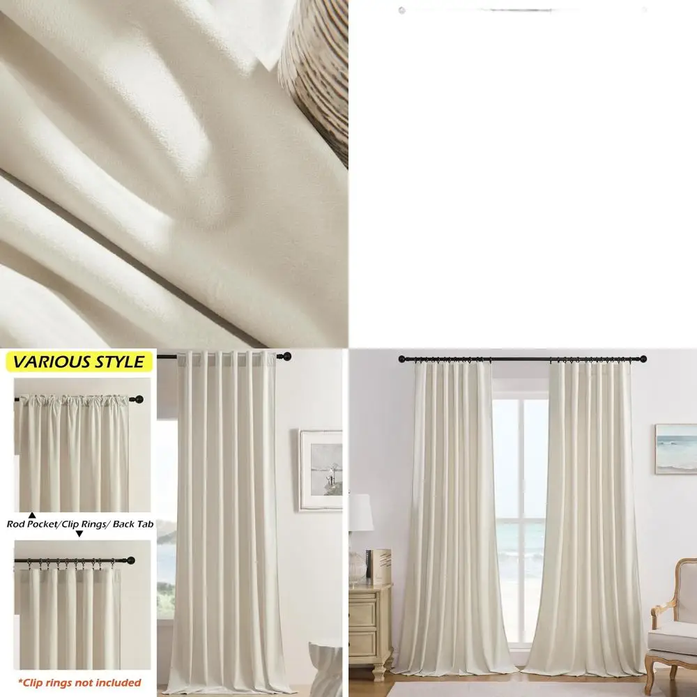 Роскошные бежевые бархатные шторы, 52 x 84, комплект из 2 панелей, затемнение комнаты, теплоизоляция, мягкие шторы для домашнего декора
Роскошные бежевые бархатные шторы, 52 x 84, комплект из 2 панелей, затемнение комнаты, теплоизоляция, мягкие шторы для домашнего декора