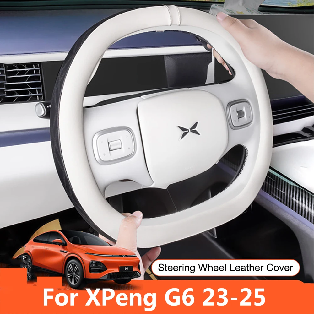 For XPeng G6 23-25 Car Steering Wheel Leather Cover Double Sided Anti-slip Interior Modification Accessories
For XPeng G6 23-25 Car Steering Wheel Leather Cover Double Sided Anti-slip Interior Modification Accessories