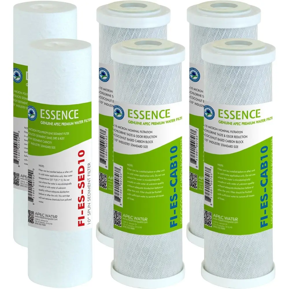 High-Capacity Replacement Pre-Filter Sets for 3-Stage Reverse Osmosis Water Filtration System
High-Capacity Replacement Pre-Filter Sets for 3-Stage Reverse Osmosis Water Filtration System