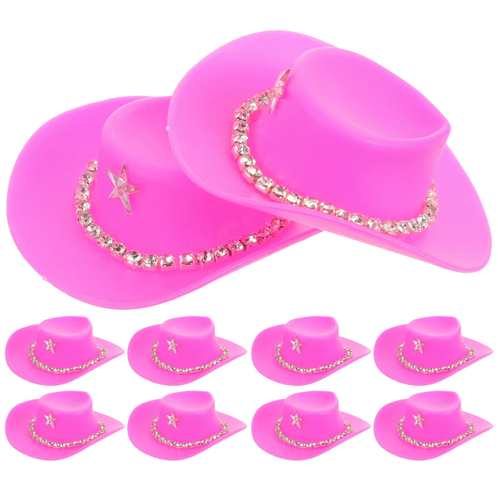 Toy Accessories Cowboy Hat with Diamond Chain Decorative Plastic (cowboy Chain) 10pcs Replaceable Hats
Toy Accessories Cowboy Hat with Diamond Chain Decorative Plastic (cowboy Chain) 10pcs Replaceable Hats