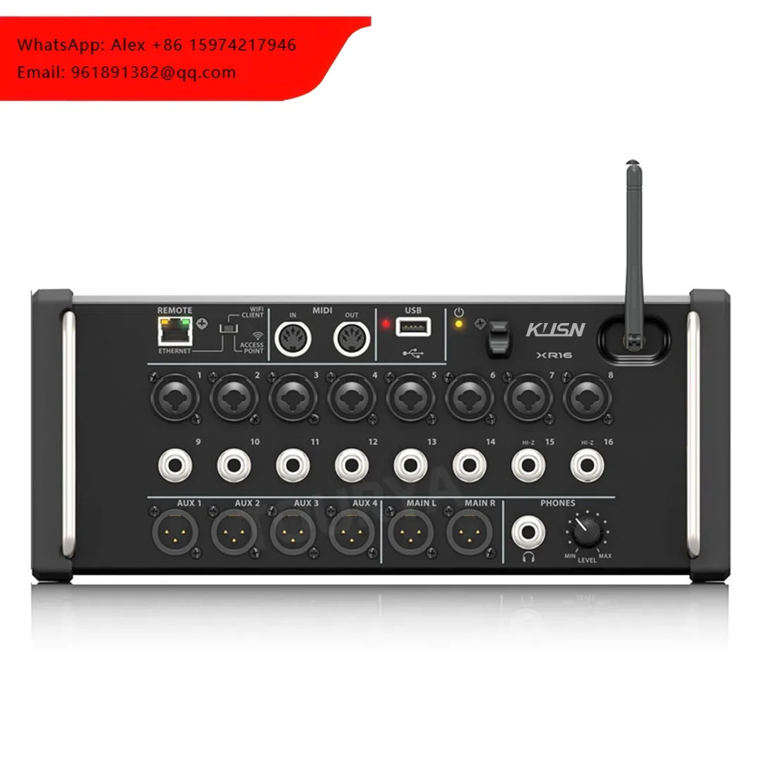 Original LGOGO XR16 Rack Mount Professional Digital Mixer Built-in Wifi DSP Audio Mixer DJ Recording Studio With USB Recorder
Original LGOGO XR16 Rack Mount Professional Digital Mixer Built-in Wifi DSP Audio Mixer DJ Recording Studio With USB Recorder