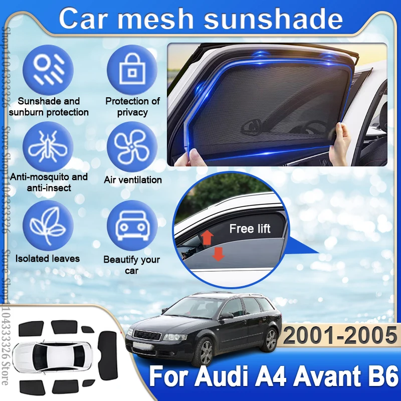 Car Sunshade Covers For Audi A4 Avant B6 8E 8H 2001 2002 2003 2004 2005 Mesh Mosquito Net Protection Film Accessories Cover Auto
Car Sunshade Covers For Audi A4 Avant B6 8E 8H 2001 2002 2003 2004 2005 Mesh Mosquito Net Protection Film Accessories Cover Auto