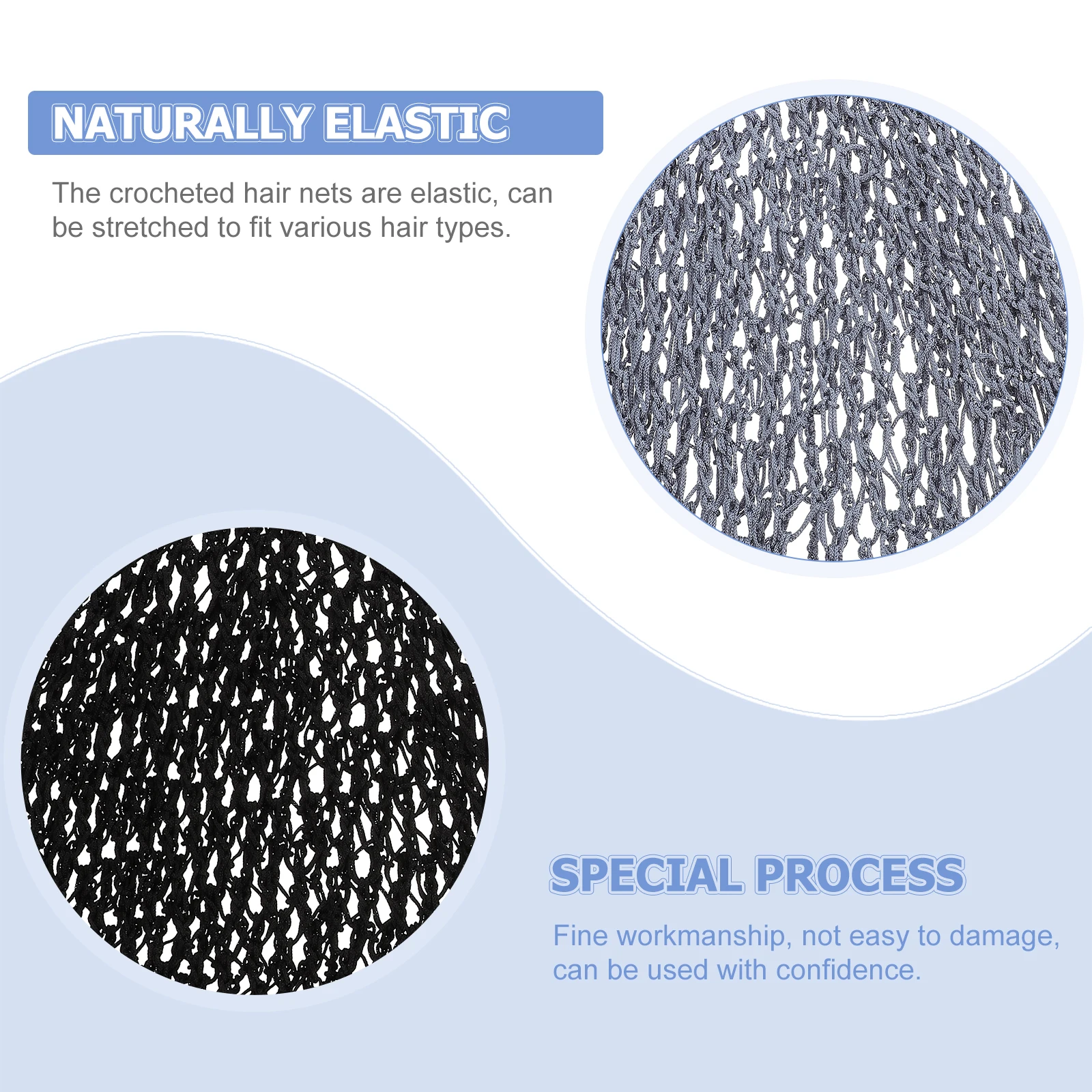 3pcs Long Elastic Crochet Nets Mesh For Women Girls Comfortable Hair Net Covers Simple Stretchable Salon Home Use Hats For Curly
3pcs Long Elastic Crochet Nets Mesh For Women Girls Comfortable Hair Net Covers Simple Stretchable Salon Home Use Hats For Curly