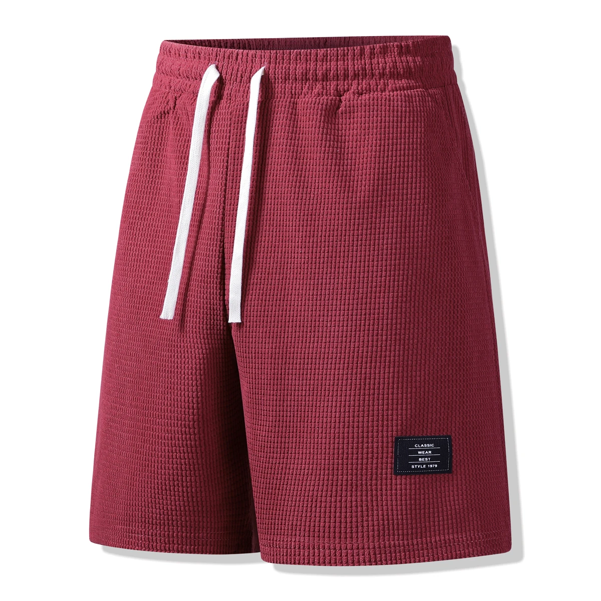 Men Waffle Knit Casual Shorts, Drawstring Elastic Waist Loose 5 Inch Pants, Solid Label Sports Bottoms for Gym Jogging Daily
Men Waffle Knit Casual Shorts, Drawstring Elastic Waist Loose 5 Inch Pants, Solid Label Sports Bottoms for Gym Jogging Daily