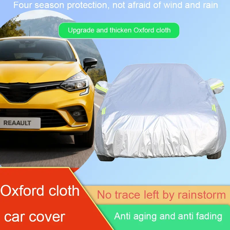 Suitable for Renault Clio car outdoor anti-ultraviolet sunshade, rain and snow windproof cover, high elastic car cover
Suitable for Renault Clio car outdoor anti-ultraviolet sunshade, rain and snow windproof cover, high elastic car cover