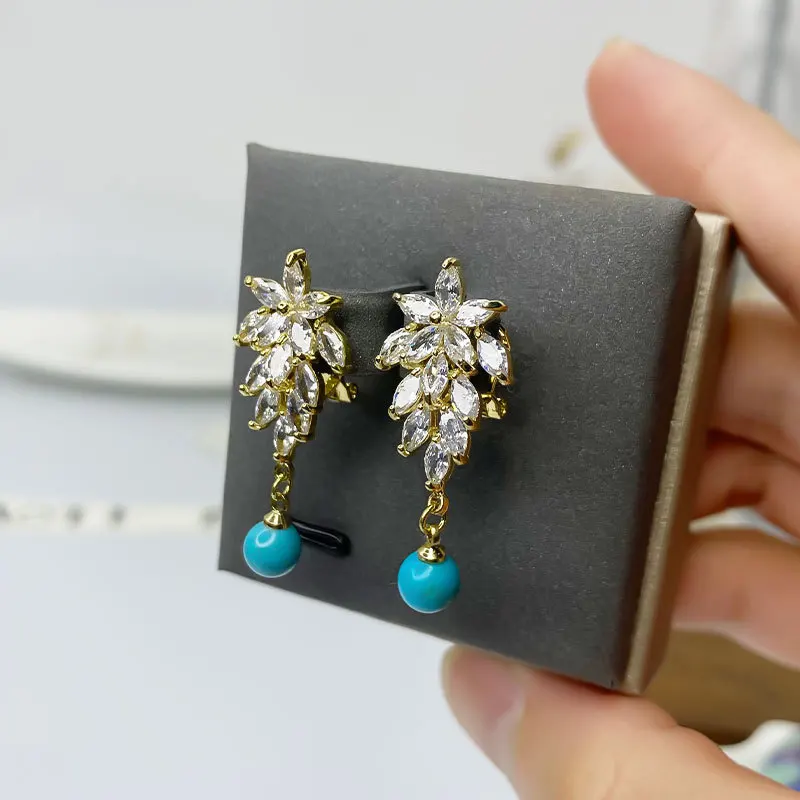 Turquoise Earrings Fashion Urban Style Elegant Turquoise Willow Leaf Earrings
Turquoise Earrings Fashion Urban Style Elegant Turquoise Willow Leaf Earrings