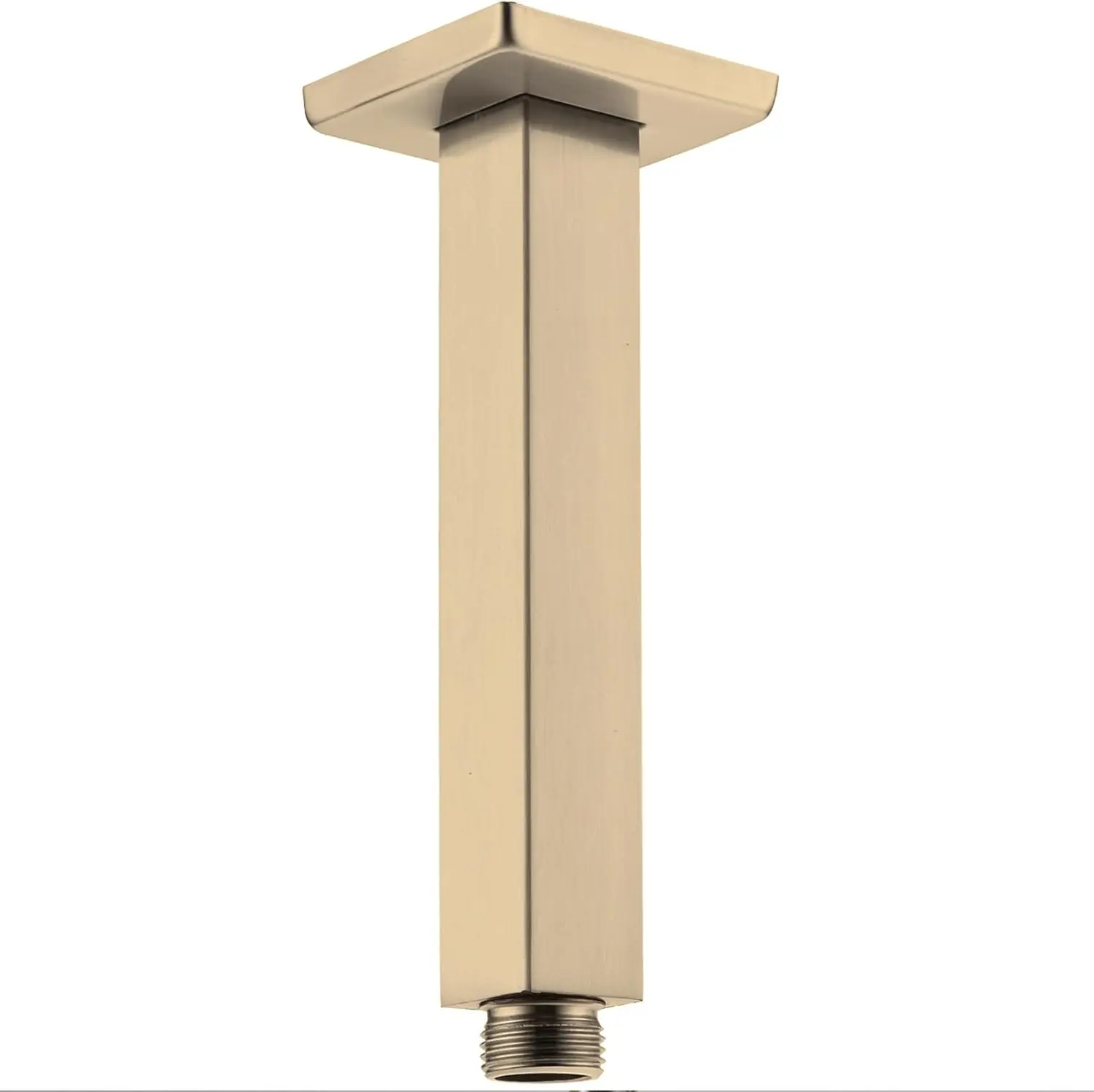6 Inch Square Shower Arm with Flange, Ceiling Mount, Straight Extension, Champagne Bronze, Stainless Steel
6 Inch Square Shower Arm with Flange, Ceiling Mount, Straight Extension, Champagne Bronze, Stainless Steel