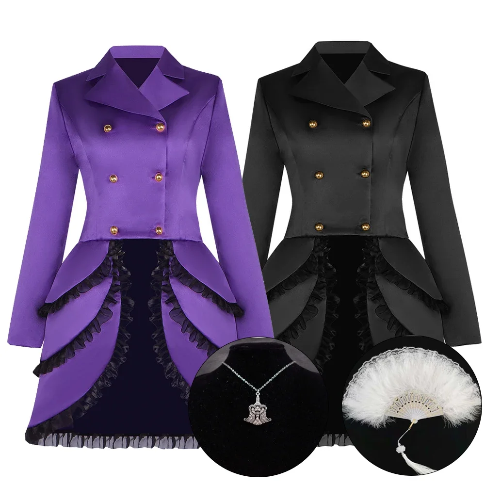 Medieval Retro Gothic Steampunk Victorian Maid Coat Cosplay Costume for Women Outfit Halloween Carnival Party Clothes Roleplay
Medieval Retro Gothic Steampunk Victorian Maid Coat Cosplay Costume for Women Outfit Halloween Carnival Party Clothes Roleplay