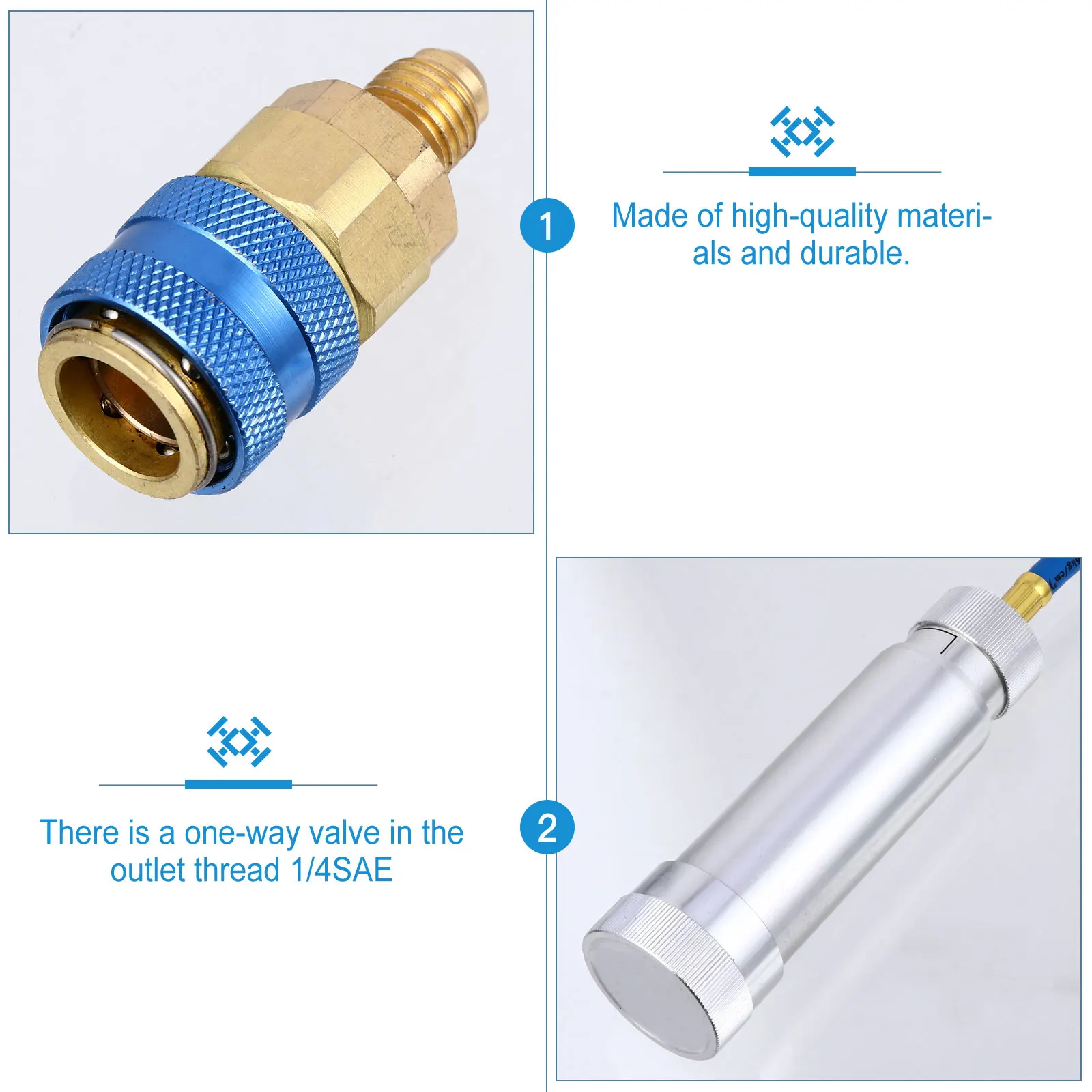 Air Conditioner Oil Filler Copper Dye Injector Tool A/C Filling Tube Professional Service Leak Monitoring Compatible Fluorescent
Air Conditioner Oil Filler Copper Dye Injector Tool A/C Filling Tube Professional Service Leak Monitoring Compatible Fluorescent