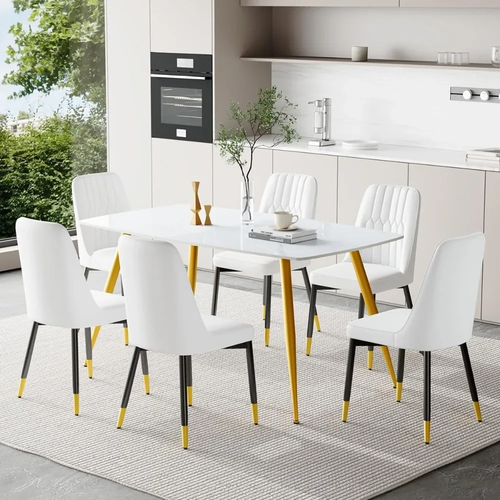 Набор обеденных столов 6 дюймов, обеденный набор из спеченного камня, легко собирается, набор для 6 стульев, набор столов и стульев
Набор обеденных столов 6 дюймов, обеденный набор из спеченного камня, легко собирается, набор для 6 стульев, набор столов и стульев