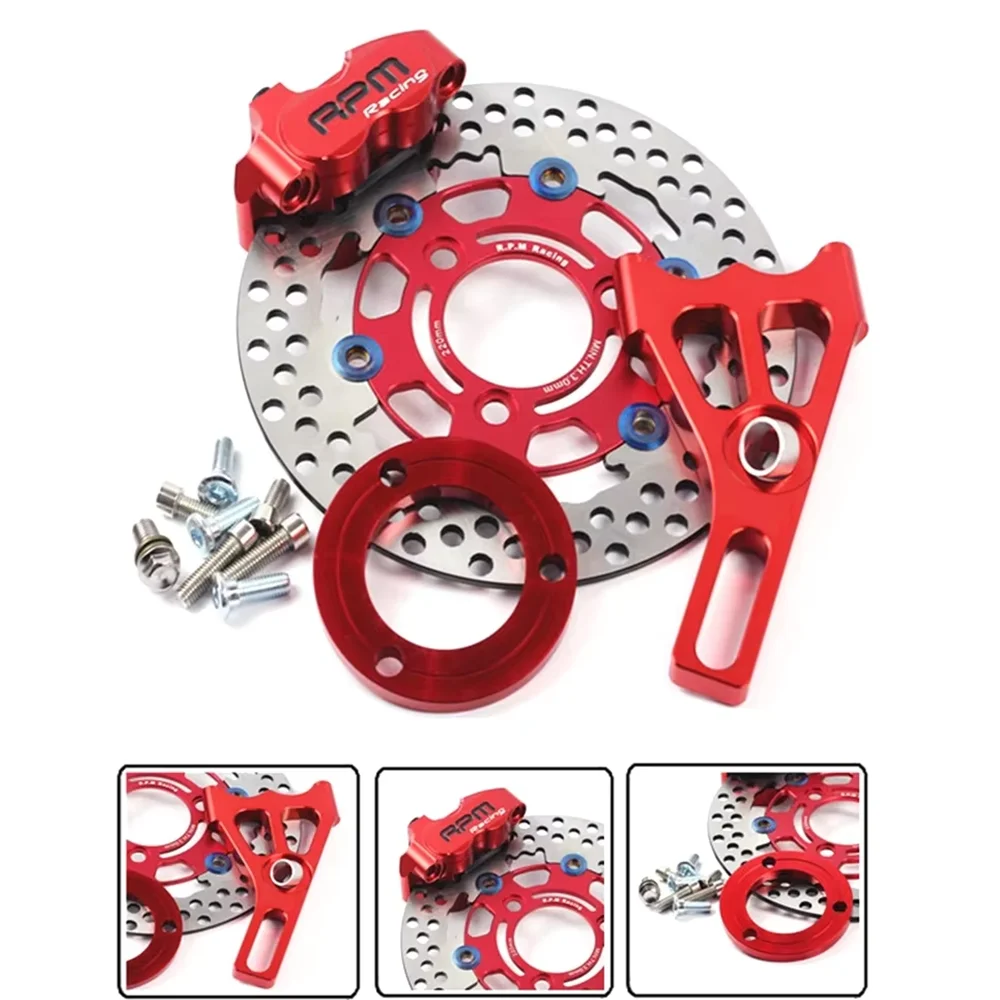 RPM CNC Electric Motorcycle Scooter 82mm Brake Calipers With 220mm Disc Brake Pump Adapter Bracket For Yamaha Aerox BWS RSZ JOG
RPM CNC Electric Motorcycle Scooter 82mm Brake Calipers With 220mm Disc Brake Pump Adapter Bracket For Yamaha Aerox BWS RSZ JOG