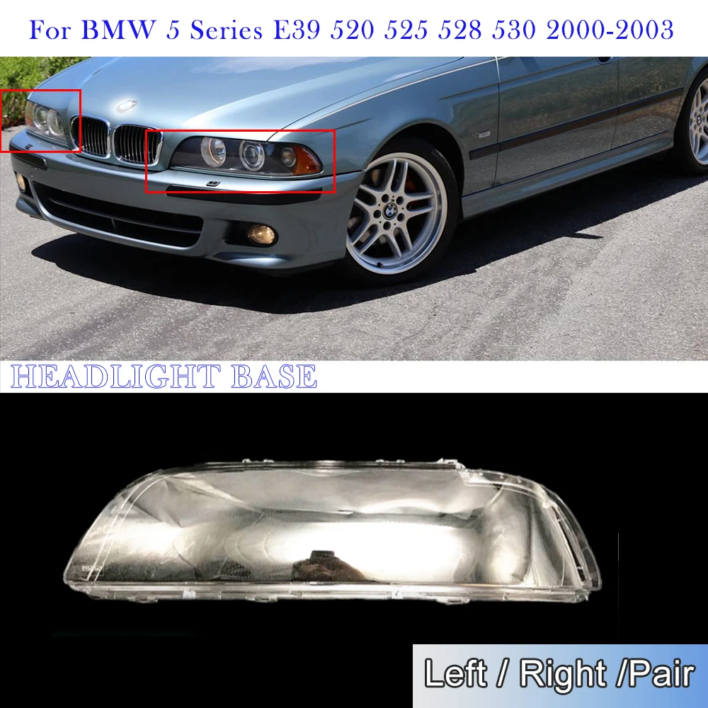 Car Headlight Cover For BMW 5 Series E39 2000 2001 2002 2003 Lens Cover Transparent Light Plexiglass Shell Car Accessoires
Car Headlight Cover For BMW 5 Series E39 2000 2001 2002 2003 Lens Cover Transparent Light Plexiglass Shell Car Accessoires