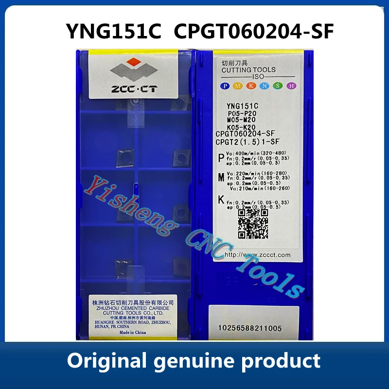 Free Shipping Original ZCC CT YNG151C YNG151 CPGT060204-SF 10pcs Carbide Inserts CNC Turning Tool Lathe Cutter Tools
Free Shipping Original ZCC CT YNG151C YNG151 CPGT060204-SF 10pcs Carbide Inserts CNC Turning Tool Lathe Cutter Tools