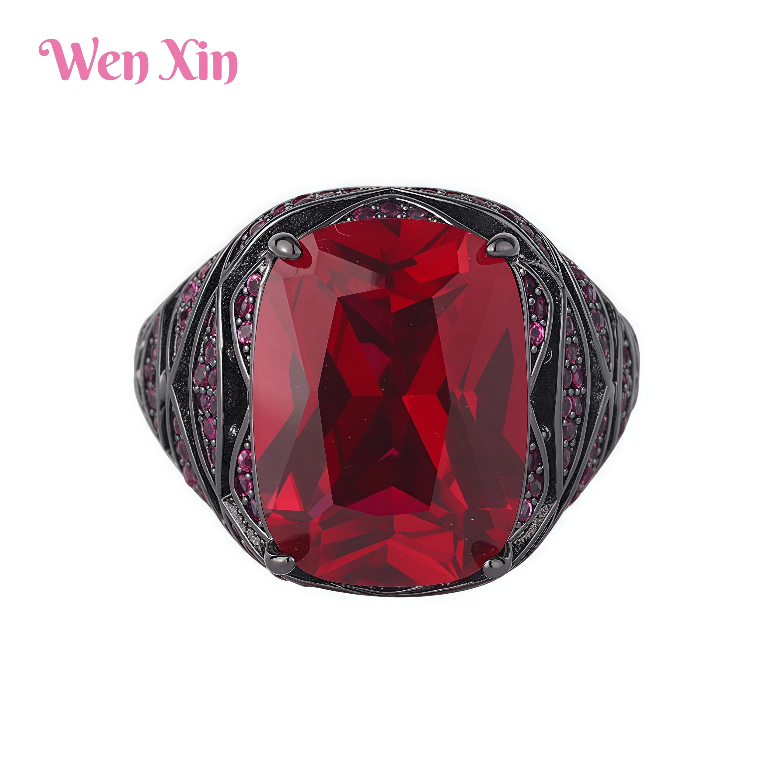 WENXIN Brand MUSHAN MCT Retro Classic Newest Copper Pendant Copper Bottom Gold-Plated Fashionable Red Corundum Ring For Women
WENXIN Brand MUSHAN MCT Retro Classic Newest Copper Pendant Copper Bottom Gold-Plated Fashionable Red Corundum Ring For Women