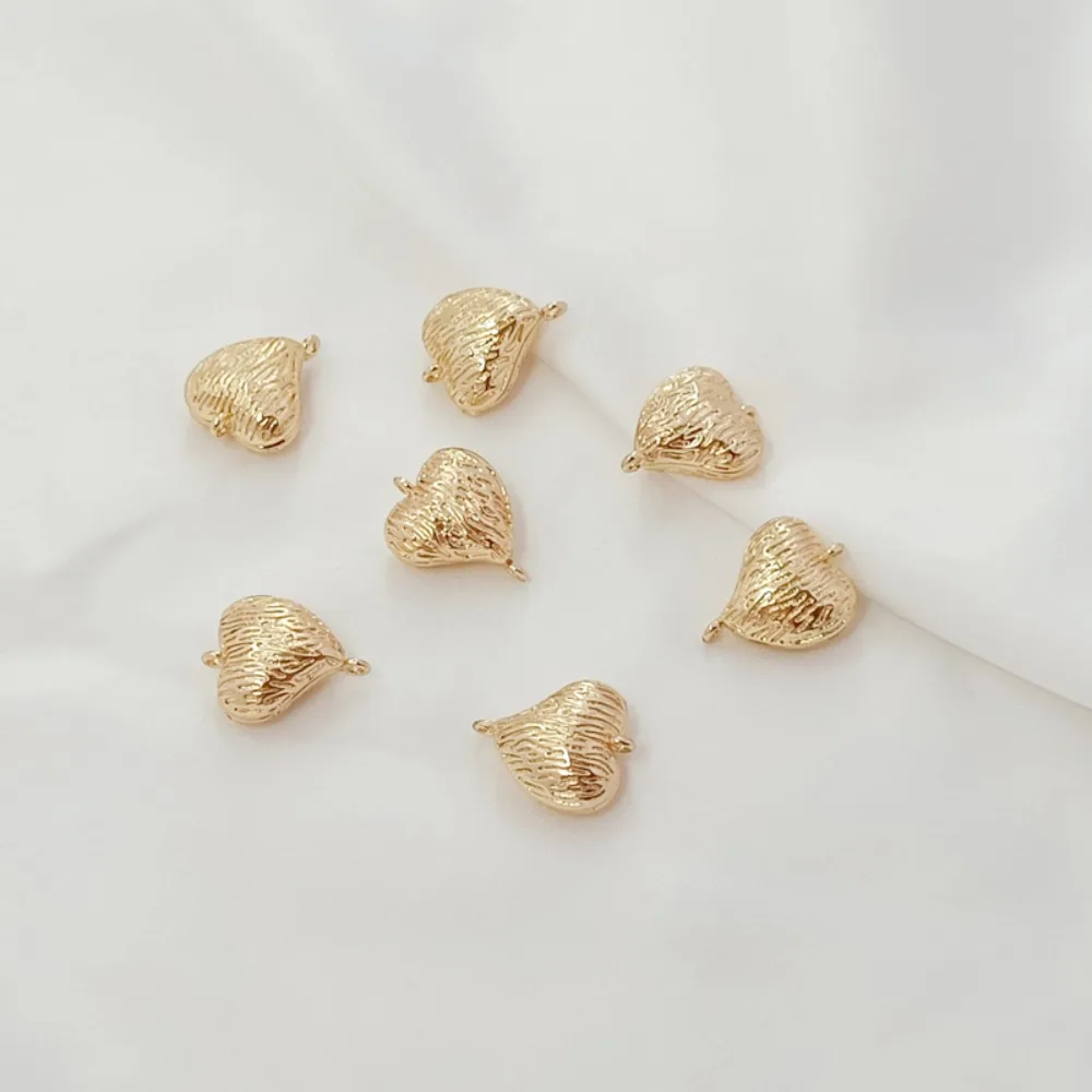 14K Gold-plated Brushed Heart Magnet Clasp Handmade DIY Bracelet Necklace with Heart-shaped Clasp At The End
14K Gold-plated Brushed Heart Magnet Clasp Handmade DIY Bracelet Necklace with Heart-shaped Clasp At The End
