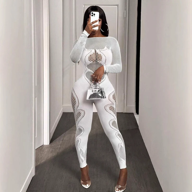 STYLISH LADY Hollow Out Knitted Rompers and Jumpsuits 2025 Summer Women Long Sleeve O Neck Bodycon Sexy Club Party Overalls
STYLISH LADY Hollow Out Knitted Rompers and Jumpsuits 2025 Summer Women Long Sleeve O Neck Bodycon Sexy Club Party Overalls