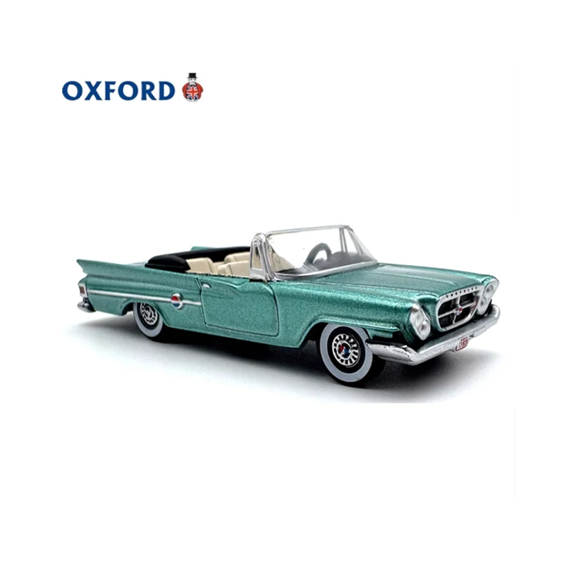 OXFORD Diecast 1:87 Scale Chrysler 300 Turquoise 1961 Alloy Classic Car Model Finished Product Simulation Toy Gift Static Model
OXFORD Diecast 1:87 Scale Chrysler 300 Turquoise 1961 Alloy Classic Car Model Finished Product Simulation Toy Gift Static Model