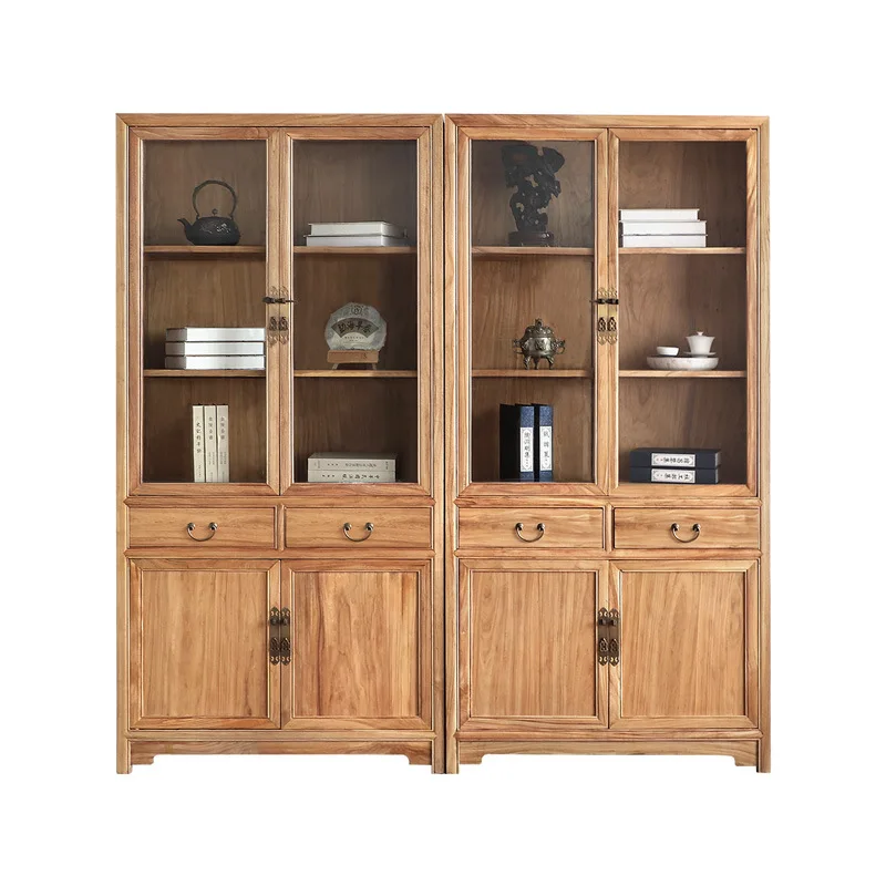 New Chinese bookcase Solid wood study locker with glass door Bookshelf Bogu shelf Combination locker Floor-to-ceiling bookcase
New Chinese bookcase Solid wood study locker with glass door Bookshelf Bogu shelf Combination locker Floor-to-ceiling bookcase