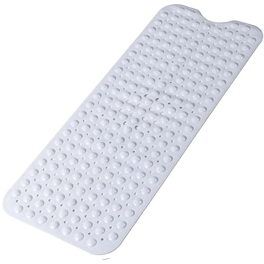 Large Non Slip Bathtub Mat, Extra Long Bath Mat for Tub, 40 x 16 Inch, Machine Washable Shower Mats with Suction Cups and Drain
Large Non Slip Bathtub Mat, Extra Long Bath Mat for Tub, 40 x 16 Inch, Machine Washable Shower Mats with Suction Cups and Drain